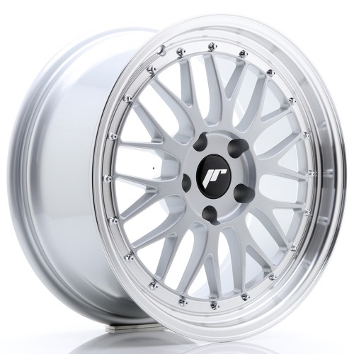 Cerchio in lega JR Wheels JR23 18x8,5 ET25 5x120 Hyper Silver w/Machined Lip