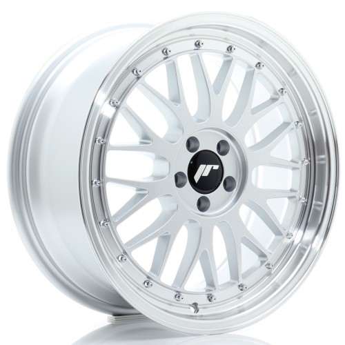 Cerchio in lega JR Wheels JR23 18x8,5 ET25 5x120 Hyper Silver w/Machined Lip