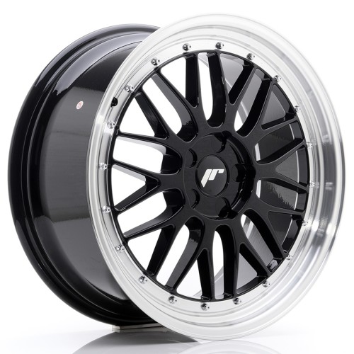 Cerchio in lega JR Wheels JR23 19x8,5 ET20-50 5H BLANK Gloss Black w/Machined Lip