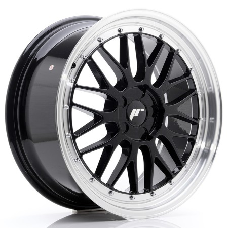 Cerchio in lega JR Wheels JR23 19x8,5 ET20-50 5H BLANK Gloss Black w/Machined Lip