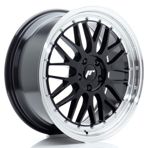 Cerchio in lega JR Wheels JR23 19x8,5 ET45 5x112 Gloss Black w/Machined Lip