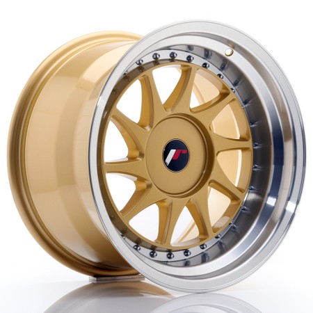 Cerchio in lega JR Wheels JR26 17x10 ET20-25 BLANK Gold w/Machined Lip