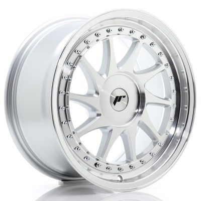 Cerchio in lega JR Wheels JR26 17x8 ET20-35 BLANK Silver Machined Face