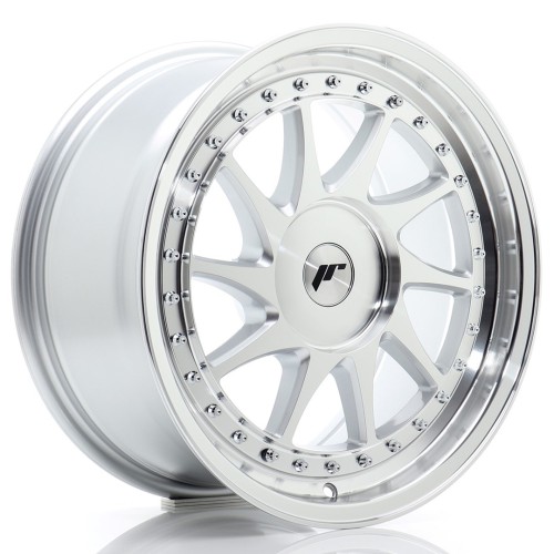 Cerchio in lega JR Wheels JR26 17x8 ET20-35 BLANK Silver Machined Face