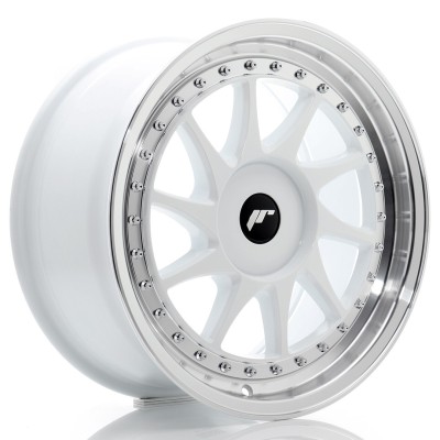 Cerchio in lega JR Wheels JR26 17x8 ET20-35 BLANK White w/Machined Lip