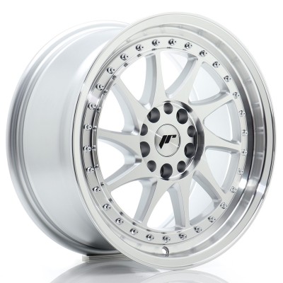 Cerchio in lega JR Wheels JR26 17x8 ET25 5x114/120 Silver Machined Face