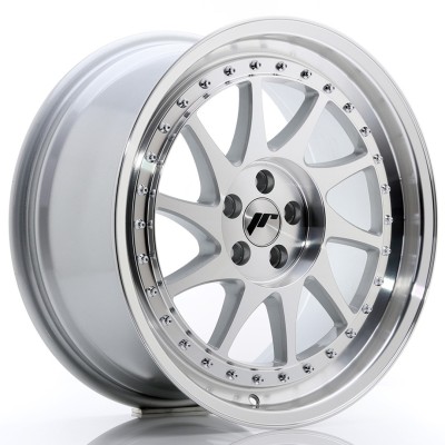 Cerchio in lega JR Wheels JR26 18x8,5 ET35 5x100 Silver Machined Face