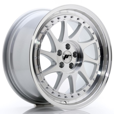 Cerchio in lega JR Wheels JR26 18x8,5 ET35 5x100 Silver Machined Face