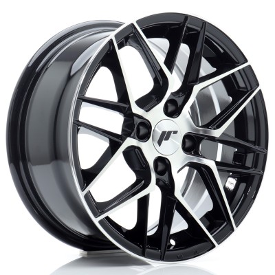 Cerchio in lega JR Wheels JR28 15x7 ET25 4x100 Gloss Black Machined Face