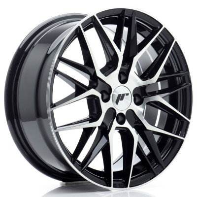 Cerchio in lega JR Wheels JR28 16x7 ET40 4x100 Gloss Black Machined Face