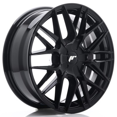 Cerchio in lega JR Wheels JR28 17x7 ET20-45 BLANK Glossy Black