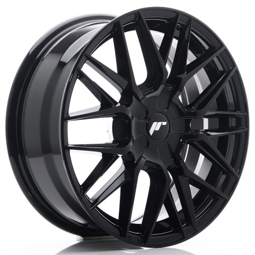 Cerchio in lega JR Wheels JR28 17x7 ET20-45 BLANK Glossy Black