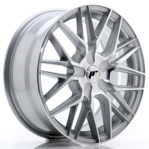 Cerchio in lega JR Wheels JR28 17x7 ET20-45 BLANK Silver Machined Face