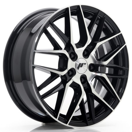 Cerchio in lega JR Wheels JR28 17x7 ET35 5x100 Gloss Black Machined Face