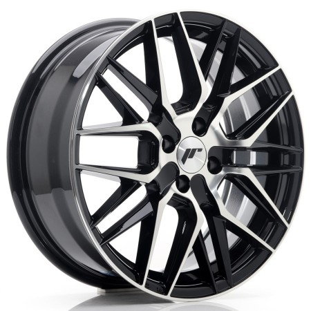 Cerchio in lega JR Wheels JR28 17x7 ET40 4x100 Gloss Black Machined Face