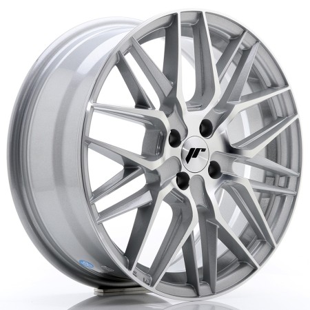 Cerchio in lega JR Wheels JR28 17x7 ET40 4x100 Silver Machined
