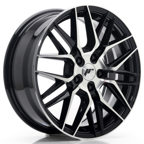 Cerchio in lega JR Wheels JR28 17x7 ET40 5x112 Gloss Black Machined Face