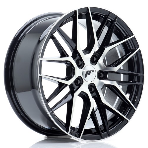 Cerchio in lega JR Wheels JR28 17x8 ET40 5x112 Gloss Black Machined Face
