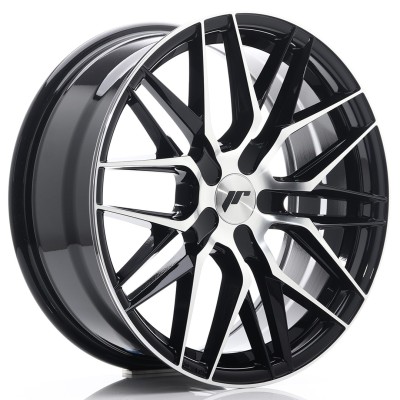 Cerchio in lega JR Wheels JR28 18x7,5 ET20-40 BLANK Gloss Black Machined Face