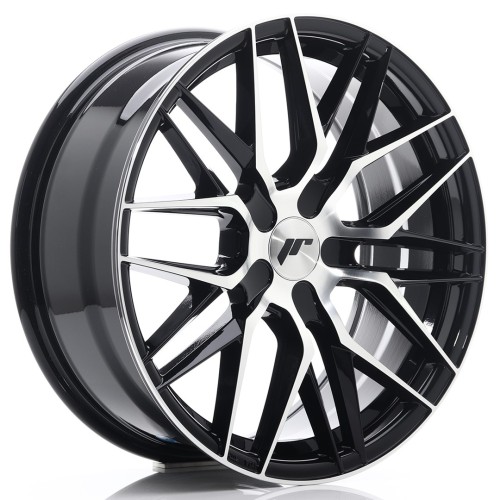 Cerchio in lega JR Wheels JR28 18x7,5 ET20-40 BLANK Gloss Black Machined Face
