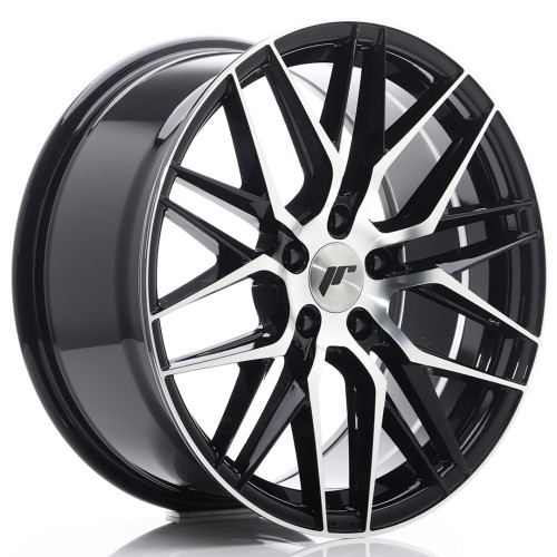 Cerchio in lega JR Wheels JR28 18x8,5 ET40 5x114,3 Gloss Black Machined Face