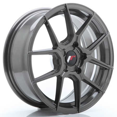Cerchio in lega JR Wheels JR30 17x7 ET20-40 5H BLANK Hyper Gray