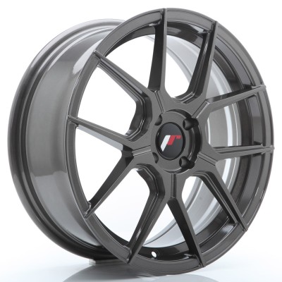 Cerchio in lega JR Wheels JR30 17x7 ET40 4x100 Hyper Gray