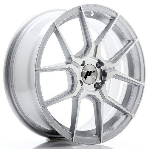 Cerchio in lega JR Wheels JR30 17x7 ET40 4x100 Silver Machined Face