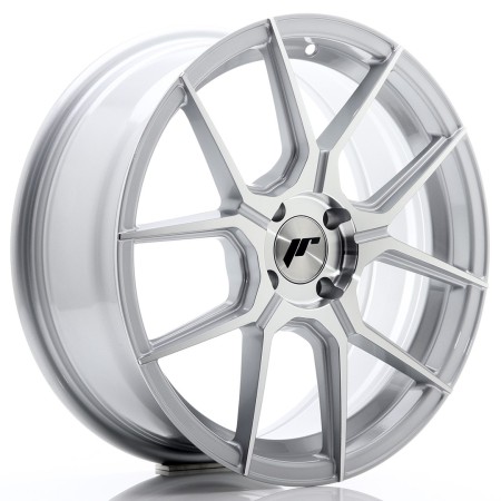 Cerchio in lega JR Wheels JR30 17x7 ET40 4x100 Silver Machined Face