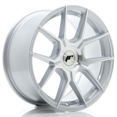 Cerchio in lega JR Wheels JR30 17x8 ET20-40 BLANK Silver Machined Face