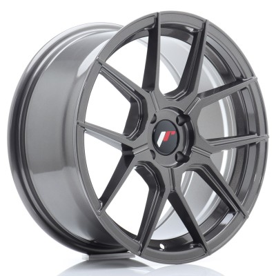 Cerchio in lega JR Wheels JR30 17x8 ET40 4x100 Hyper Gray