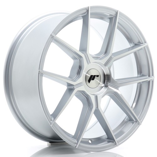 Cerchio in lega JR Wheels JR30 18x8,5 ET20-45 BLANK Silver Machined Face