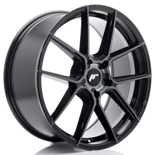 Cerchio in lega JR Wheels JR30 20x8 ET20-40 5H BLANK Black Machined w/Tinted Face