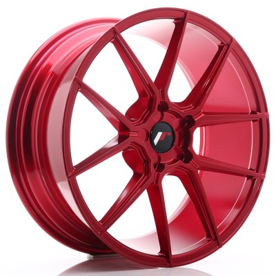 Cerchio in lega JR Wheels JR30 20x8,5 ET20-42 5H BLANK Platinum Red