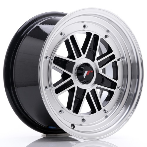 Cerchio in lega JR Wheels JR31 15x7.5 ET20 4H BLANK Gloss Black Machined Face