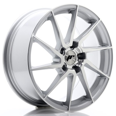 Cerchio in lega JR Wheels JR36 18x8 ET35 5x120 Silver Brushed Face