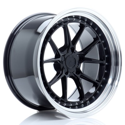 Cerchio in lega JR Wheels JR39 19x11 ET0-25 5H BLANK Glossy Black w/Machined Lip