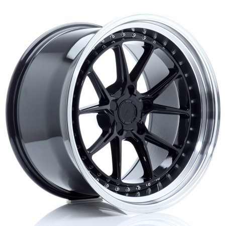 Cerchio in lega JR Wheels JR39 19x11 ET0-25 5H BLANK Glossy Black w/Machined Lip