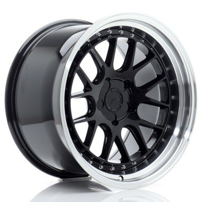 Cerchio in lega JR Wheels JR40 18x10,5 ET15-22 5H BLANK Gloss Black w/Machined Lip