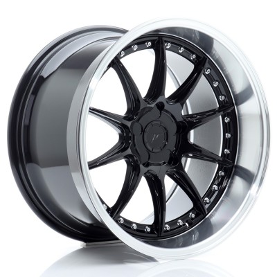 Cerchio in lega JR Wheels JR41 18x10,5 ET15-25 5H BLANK Glossy Black w/Machined Lip