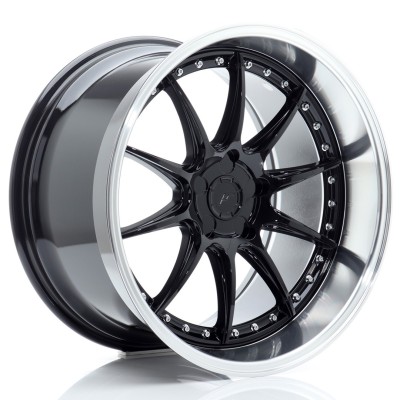 Cerchio in lega JR Wheels JR41 19x11 ET12-25 5H BLANK Glossy Black w/Machined Lip