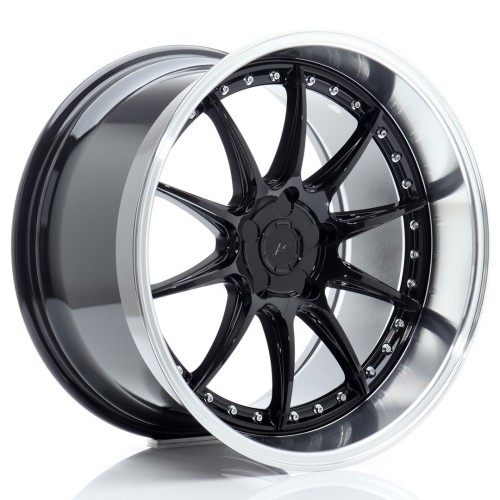 Cerchio in lega JR Wheels JR41 19x11 ET12-25 5H BLANK Glossy Black w/Machined Lip