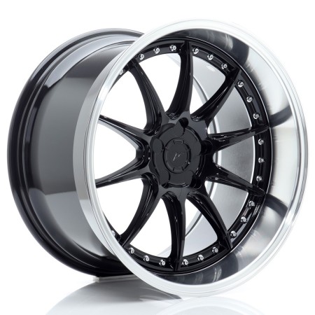 Cerchio in lega JR Wheels JR41 19x11 ET12-25 5H BLANK Glossy Black w/Machined Lip