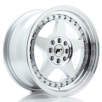 Cerchio in lega JR Wheels JR6 16x8 ET25 4x100/108 Silver Machined Face
