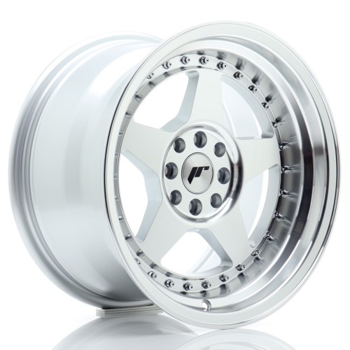 Cerchio in lega JR Wheels JR6 16x9 ET20 4x100/108 Silver Machined Face