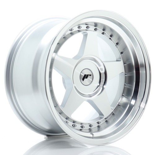 Cerchio in lega JR Wheels JR6 17x10 ET0-20 BLANK Silver Machined Face