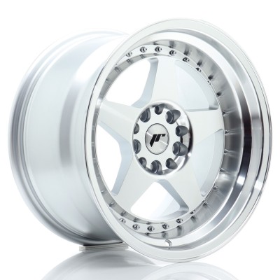 Cerchio in lega JR Wheels JR6 17x10 ET20 5x114/120 Silver Machined Face