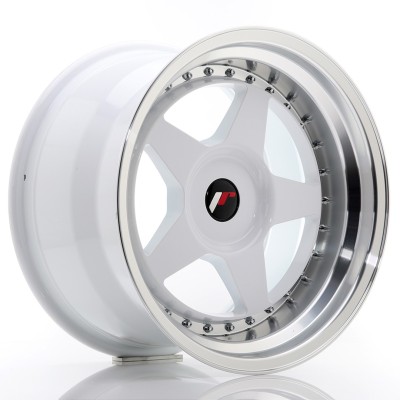 Cerchio in lega JR Wheels JR6 17x10 ET20 BLANK White w/Machined Lip