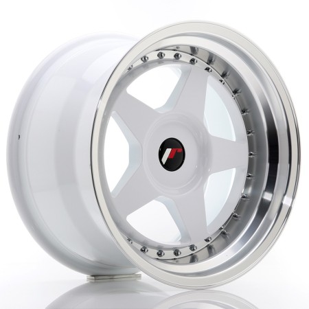 Cerchio in lega JR Wheels JR6 17x10 ET20 BLANK White w/Machined Lip