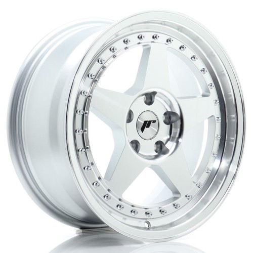 Cerchio in lega JR Wheels JR6 17x8 ET35 5x112 Silver Machined Face